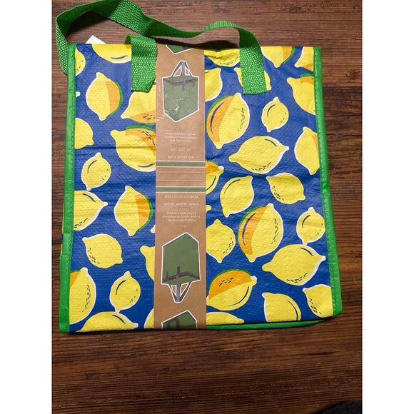 6-Reusable HomeGoods- Insulated Bag Hot or Cold Zippered Handles New with Tag - Picture 3 of 13